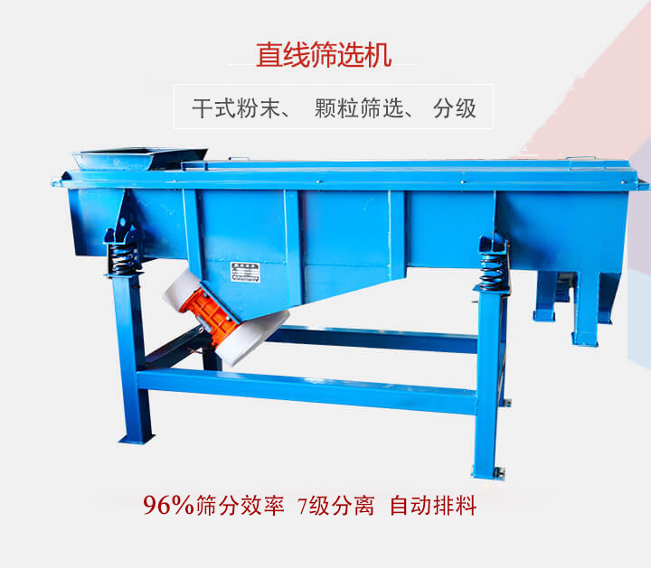 直線篩選機用于篩選、分級各種粉末、顆粒