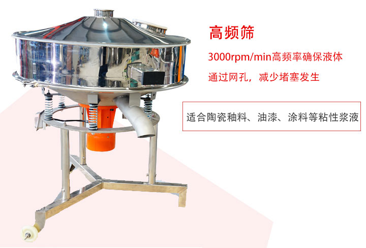 該產(chǎn)品是針對漿液過濾設(shè)計(jì)的一種高頻篩分機(jī)。