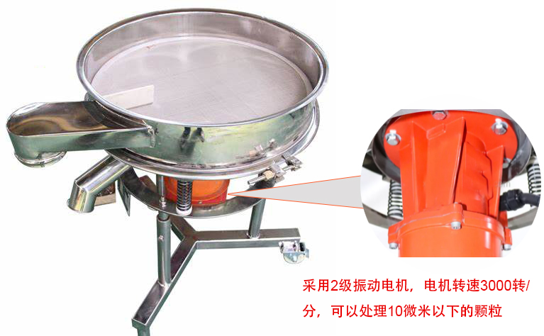 高頻篩特點：框體加高可防止?jié){液往外飛濺；加擋料板可加快排料，提高篩分效率